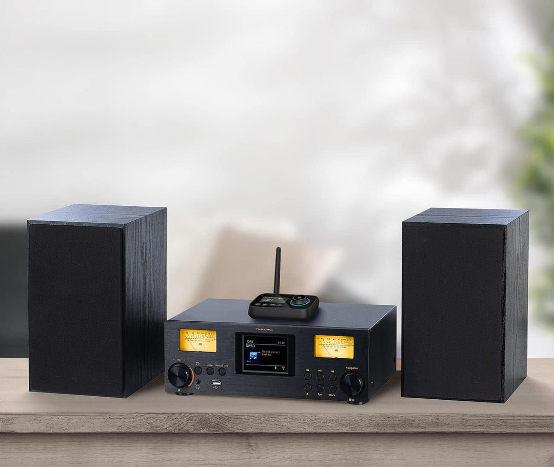auvisio Transmitter, Bluetooth: 2in1-Audio-Sender und -Empfänger mit Bluetooth 5, TOSLINK, LED-Displ