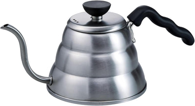 Hario Buono Wasserkocher 1.0 Liter / V60 Coffe Drip Kettle 1.0 Litres, M M Stainless Steel, Silver,