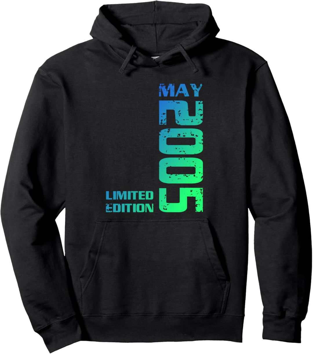 18. Geburtstag Junge Mädchen I 18 Jahre Mai 2005 Geschenk Pullover Hoodie