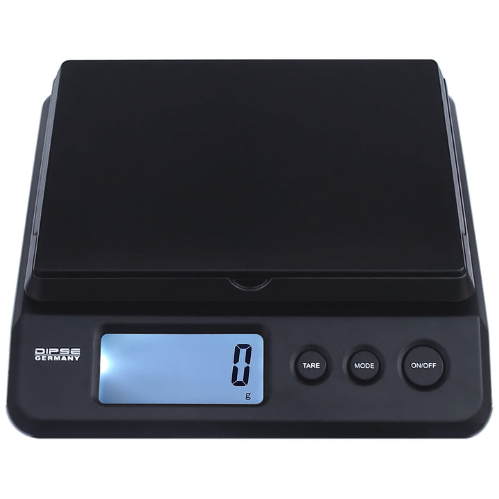 Dipse Parcel 25/20 / 10 kg - Digitale Paketwaage Briefwaage mit USB- oder Batteriebetrieb und 2g / 1