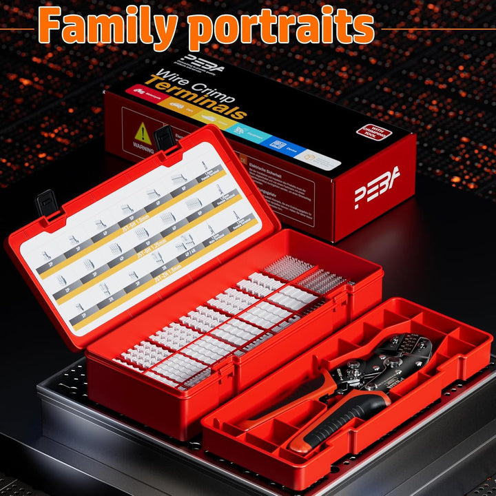 PEBA Crimpzange Set, 22 Stile JST-SH 1.0mm/GH 1.25mm/ZH 1.5mm Stecker Kit, Ratschen Crimper 0.03-0.3