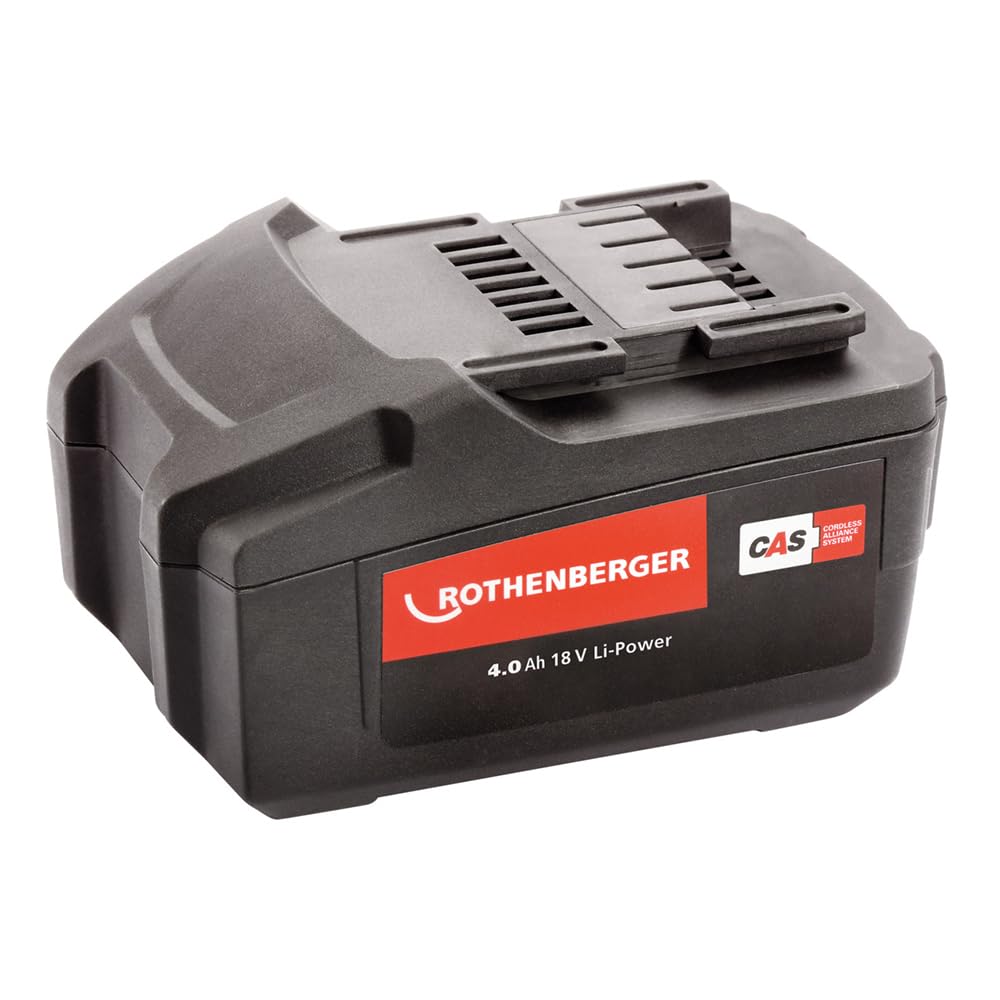 ROTHENBERGER 1000001653 RO BP18/4 Wiederaufladbar Li-HD Akku, 4Ah Kapazität, 18V