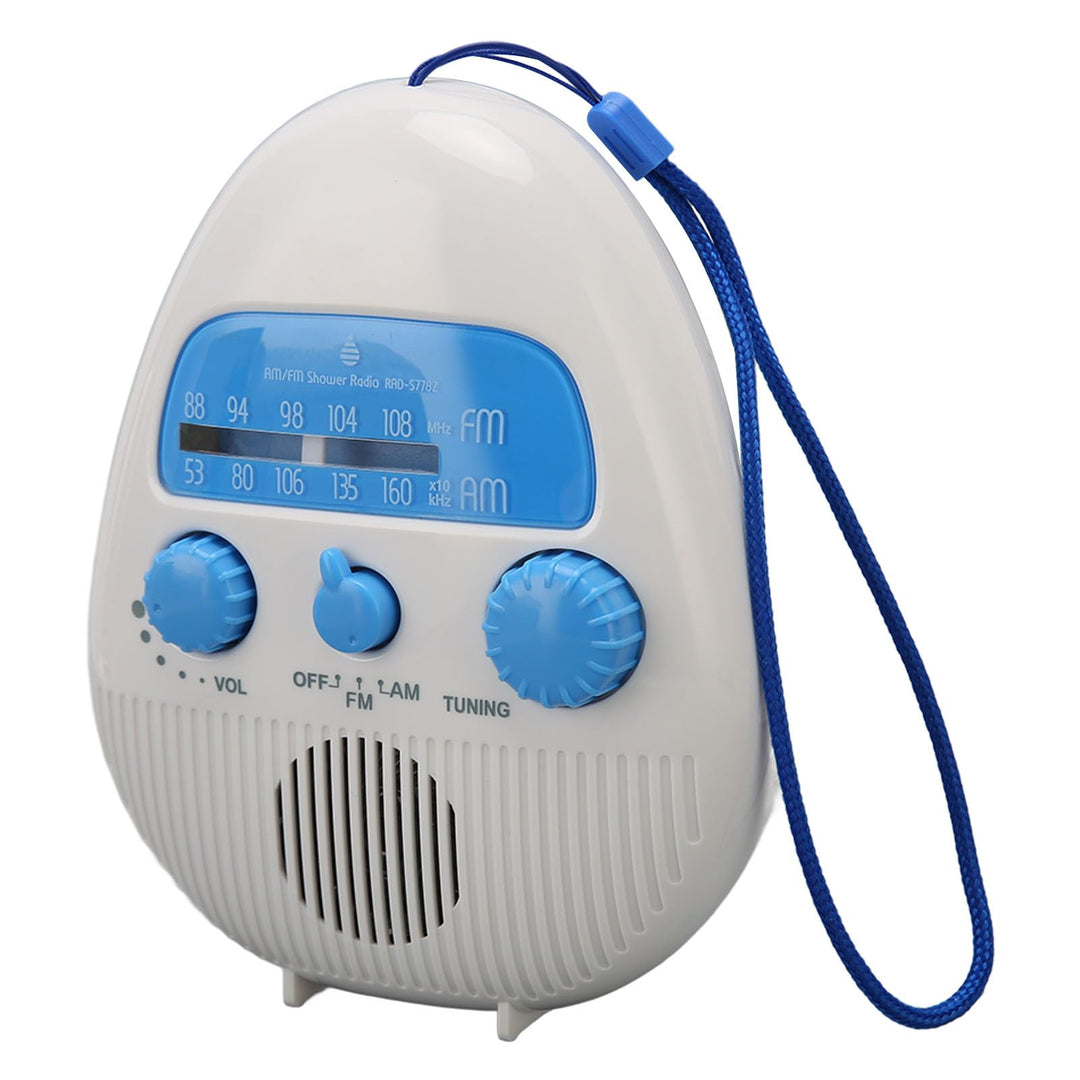 Wasserdichtes Tragbares Duschradio, Badezimmerradio mit Integriertem Lautsprecher, Batteriebetrieben