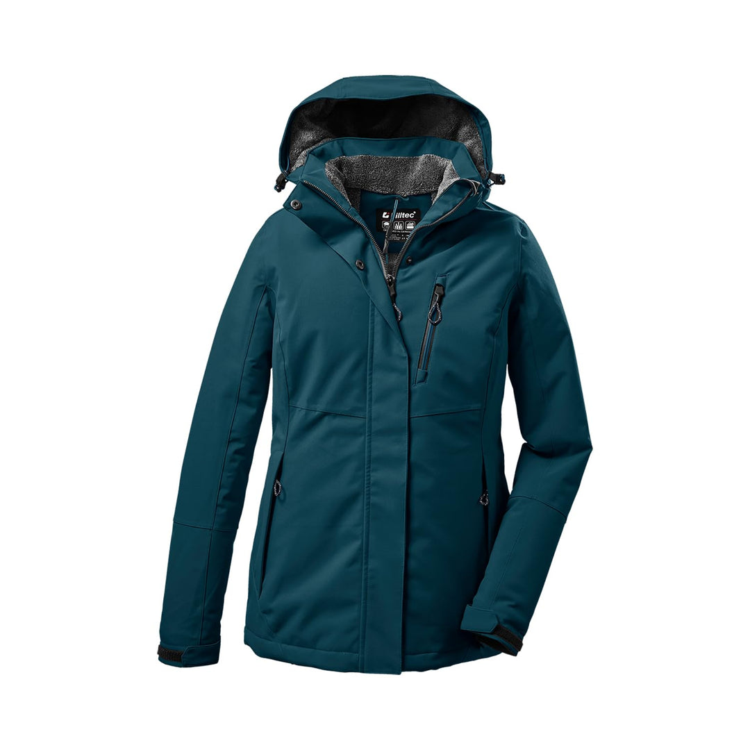 Killtec Softshelljacke Damen mit 10.000mm Wassersäule, Farbe:Petrol, Grösse:24