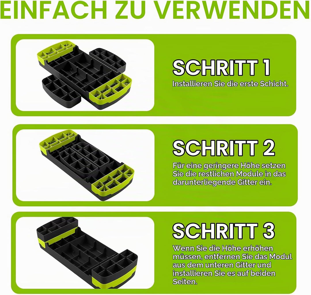 Aerobic Steppbrett,Stepper für Zuhause,Rutschfestes Trainingsgerät für Cardio, Fitness,Höhenverstell