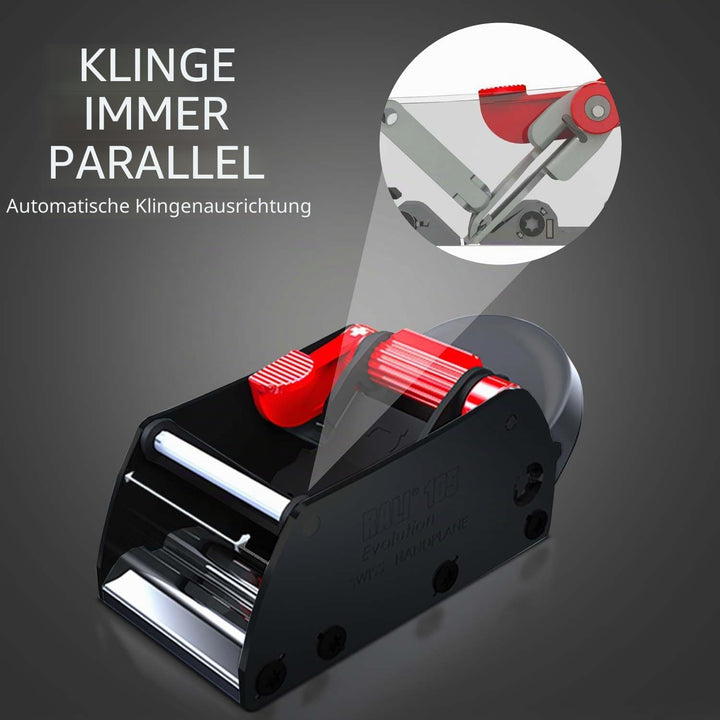 Hobel RALI 105 EVO B: Einhandhobel ohne Nachschärfen | Handhobel für Tischler | Einfache Einstellung