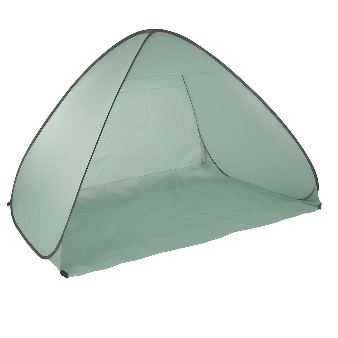 Pop Up Strandmuschel 2 Personen Wurfzelt UV Schutz Strandzelt Camping Grün | BURI, 200x125x110 cm, W