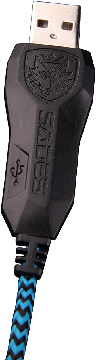 Sades In-Ear-Gaming-Kopfhörer schwarz schwarz/blau SA-906, SA-906