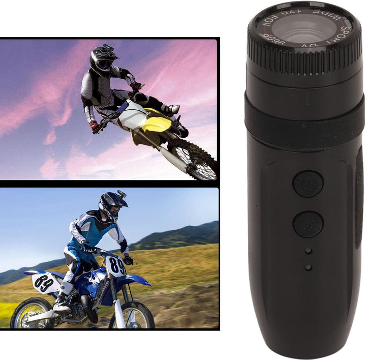 Helmkamera für Motorrad & Fahrrad, 960P HD Actionkamera mit 170° Weitwinkel, Loop, 5h Akkulaufzeit,