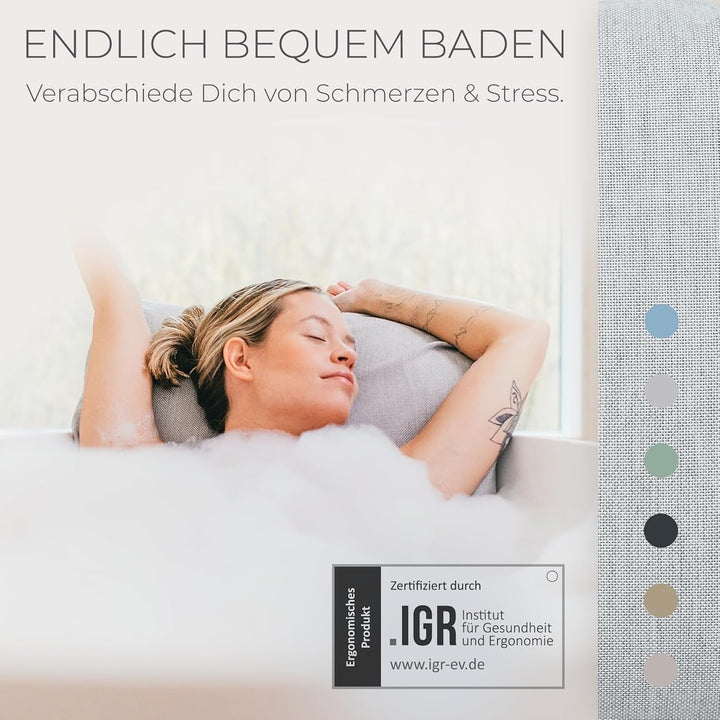 BADESOFA® Badewannen-Kissen S | Premium-Qualität | Bequemes Wannen-Kissen | Schnelltrocknend | Made