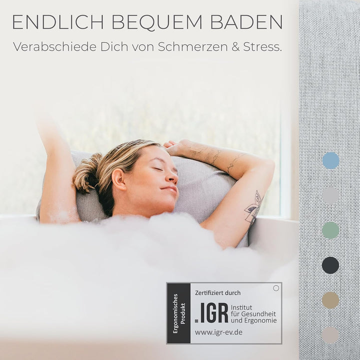BADESOFA® Badewannen-Kissen L | Premium-Qualität | Bequemes Wannenkissen | Waschbar, Schnelltrocknen
