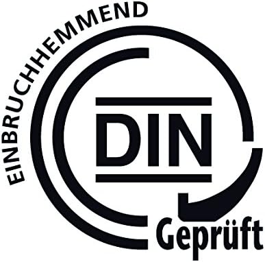 ABUS Tür-Schutzbeschlag KLT512 F1, aluminium mit beidseitigem Drücker, 247903 Beidseitig Drücker F1