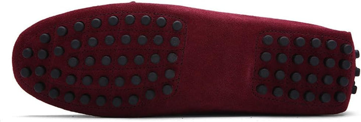 Jamron Herren Weich Wildleder Fahrschuhe Halbschuhe Handgefertigt Moccasin Slippers Grosse Grösse 39