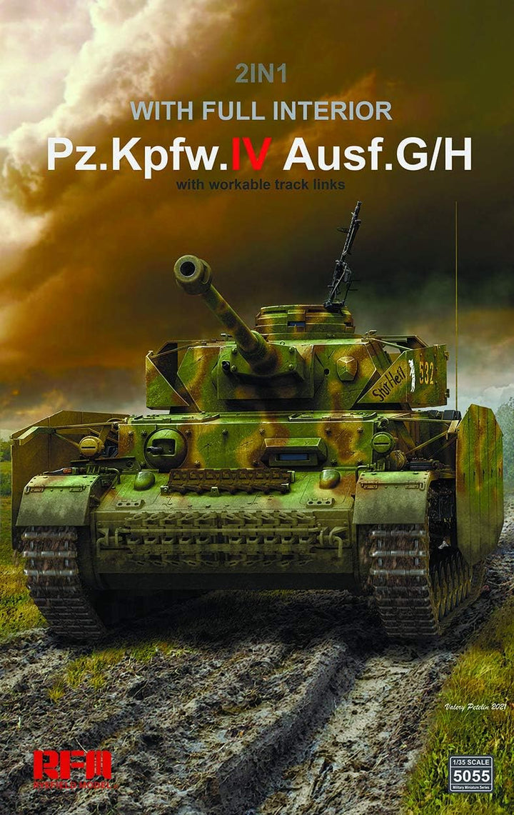 (M) Rye Field Model RM-5055 - 1/35 Pz.Kpfw.IV Ausf. G/H with full interior