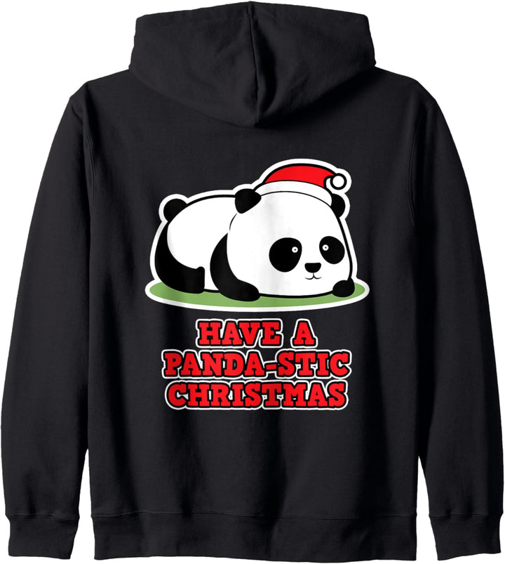 Panda-stic Weihnachten für Panda Fans - Panda Weihnachten Kapuzenjacke