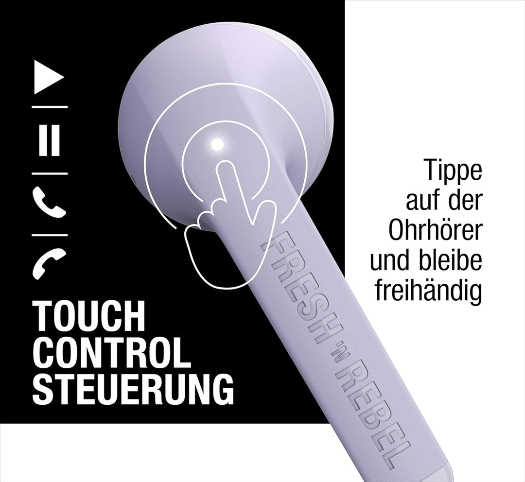 Fresh 'n Rebel Twins Core, True Wireless kabellose In-Ear Bluetooth Kopfhörer, mit Sprachassistent,
