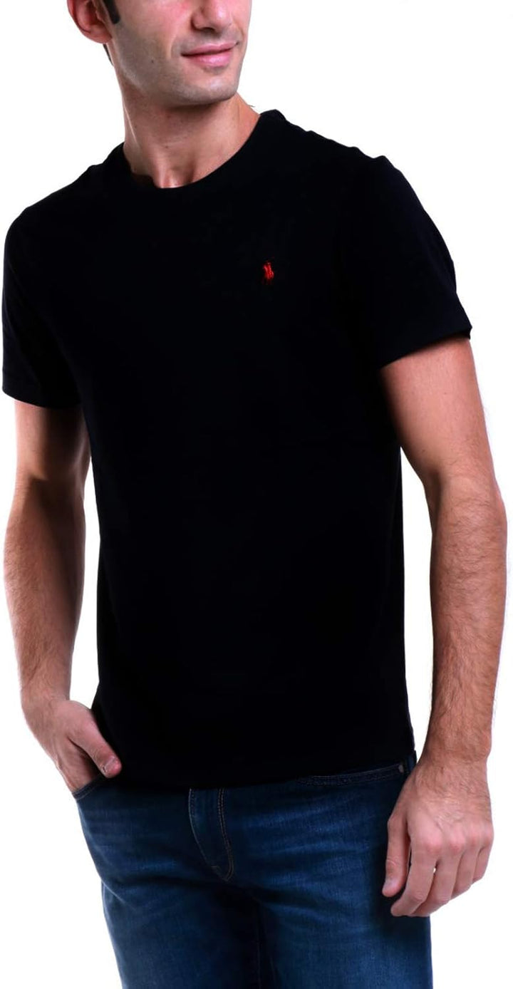 Polo Ralph Lauren Mens Crew Neck Big Pony T-Shirt XL Schwarz (Rl Black A0060), XL Schwarz (Rl Black