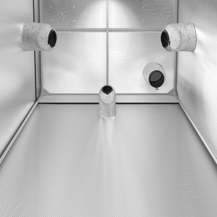 GALAXYFARM - Growzelt Galaxyfarm Luna Lite, Grow Box mit Lüftungsöffnungen, für den Innenanbau - Gro