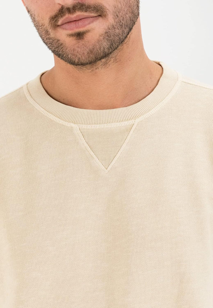 camel active Herren Sweatshirt aus Baumwolle L Beige, L Beige