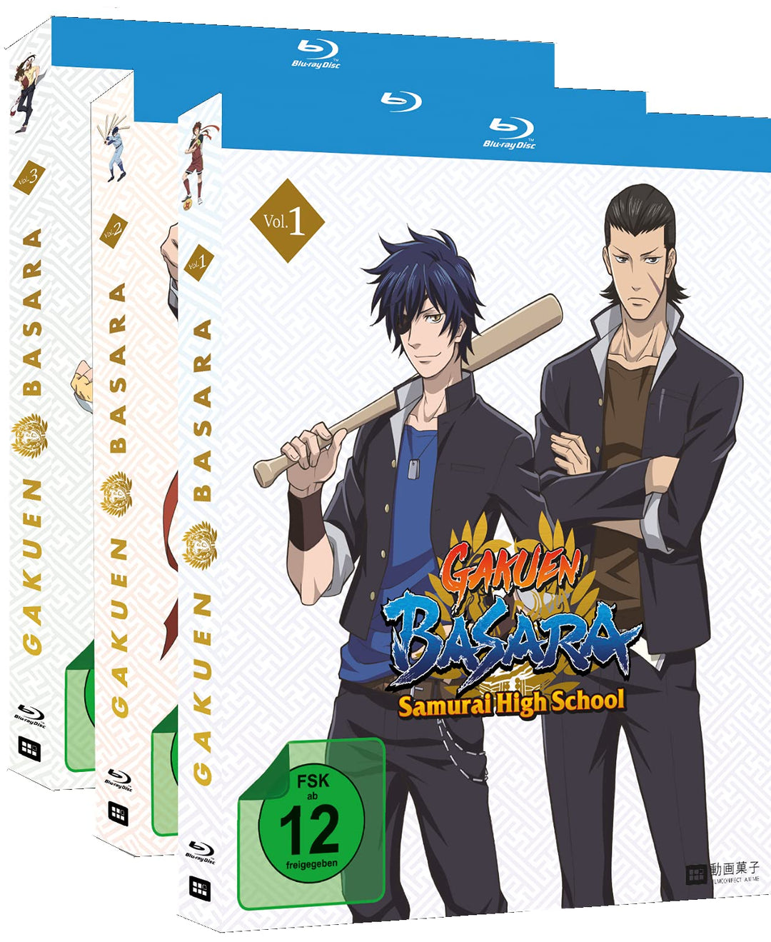 Gakuen Basara Samurai High School - Gesamtausgabe - Bundle - Vol.1-3 – [Blu-ray], Blu-ray