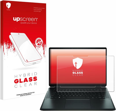 upscreen Panzerfolie Schutzfolie für HP Spectre x360 16" 2-in-1 - Schutz-Glas [Klar, 9H Kratzfest, A