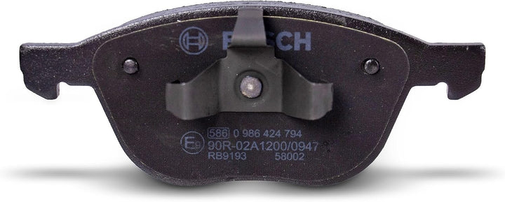 Bosch BP935 Bremsbeläge - Vorderachse - ECE-R90 Zertifizierung - vier Bremsbeläge pro Set Single, Si