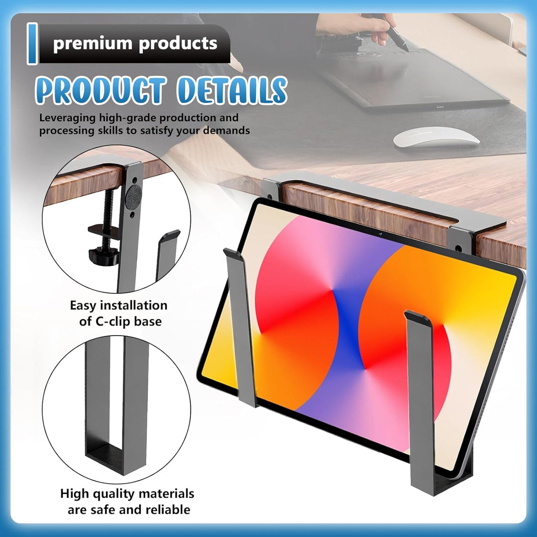 Verstellbare Schreibtischseitenlaptop-Halterung, Laptop Halterung, Metall Aufhängbarer Laptop Organi