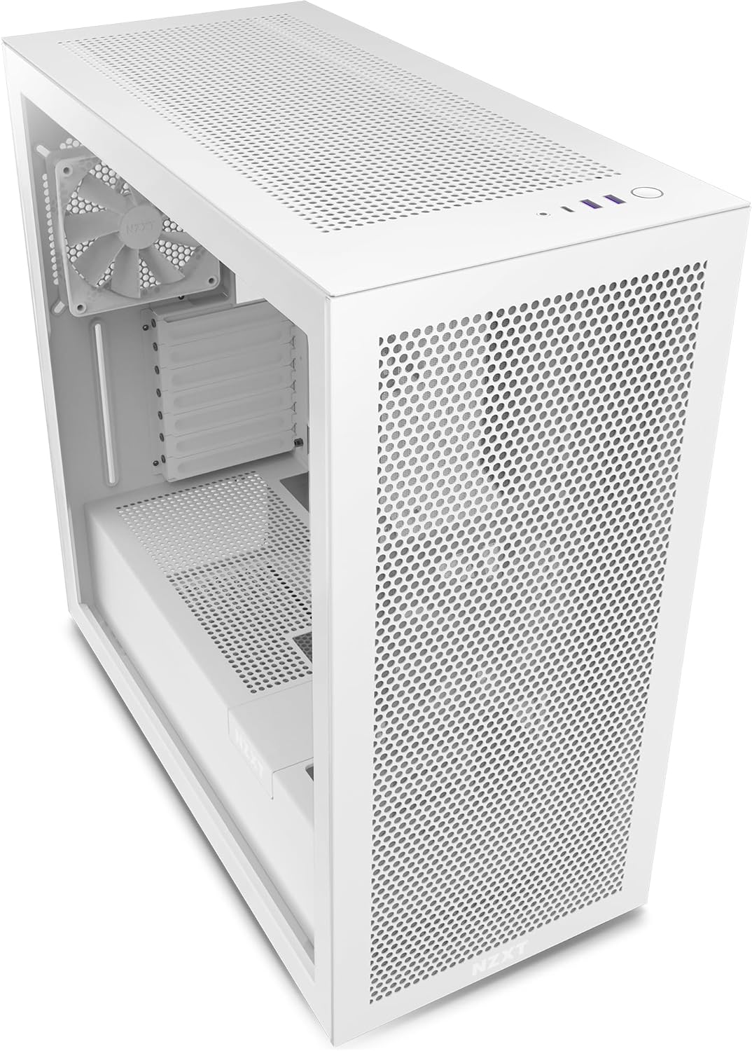 NZXT H7 Flow - CM-H71FW-01 - ATX Mid-Tower Gaming PC-Gehäuse - Front USB-C Port - Mesh Front- & Temp