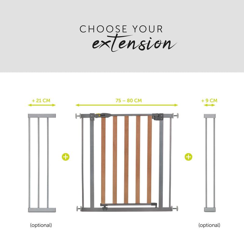 hauck 21cm Verlängerung für hauck Kinderschutzgitter Woodlock, Woodlock 2 & Stop N Safe 2 Silver ohn