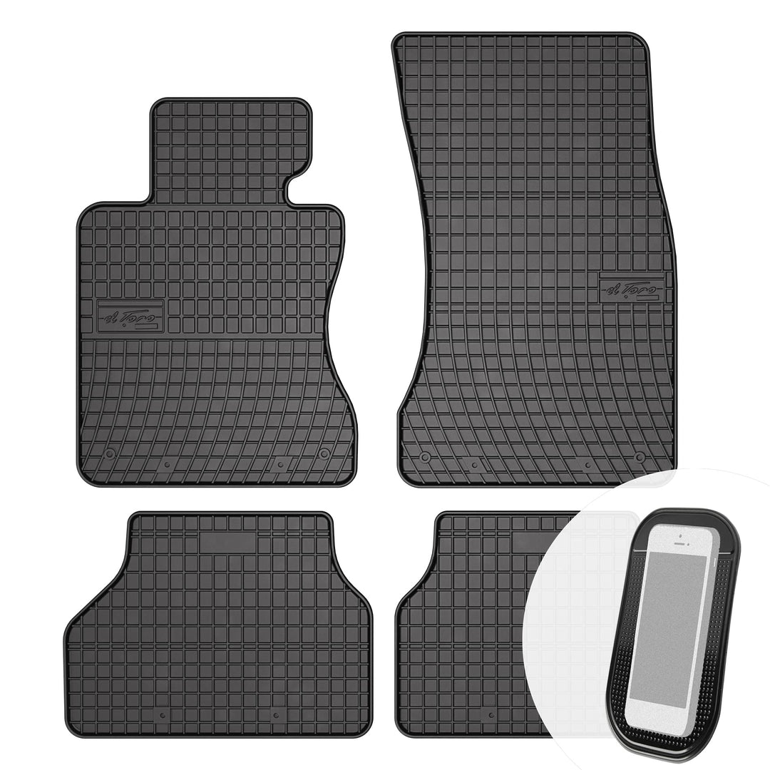 Gummimatten Auto Fussmatten Gummi Automatten Passgenau 4-teilig Set - passend für BMW 5er 5 E60 E61