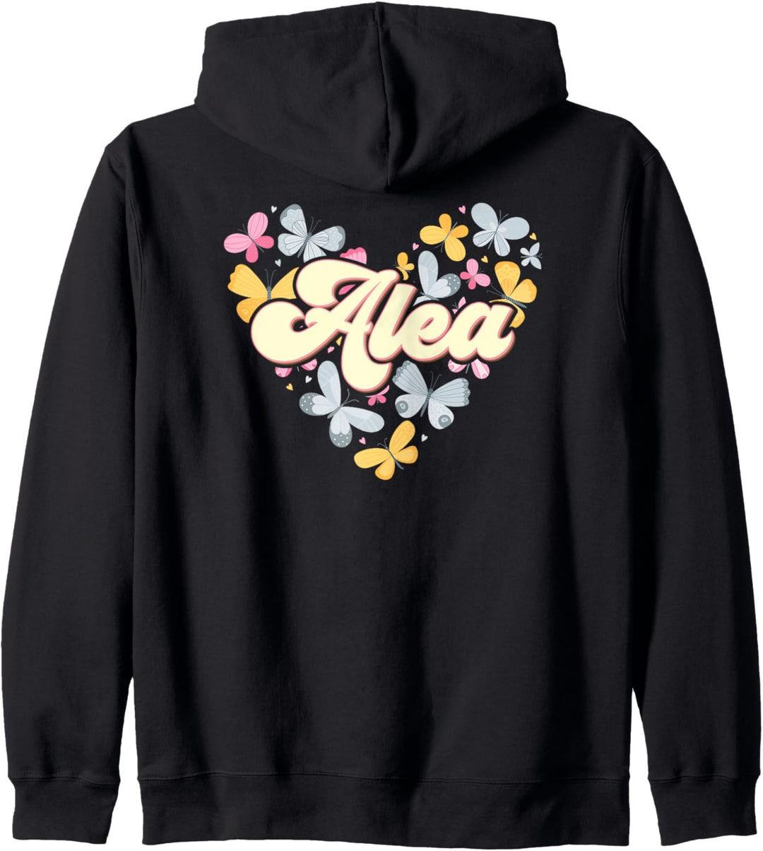 Alea Retro Vintage Schmetterling Vornamen Namen Kapuzenjacke
