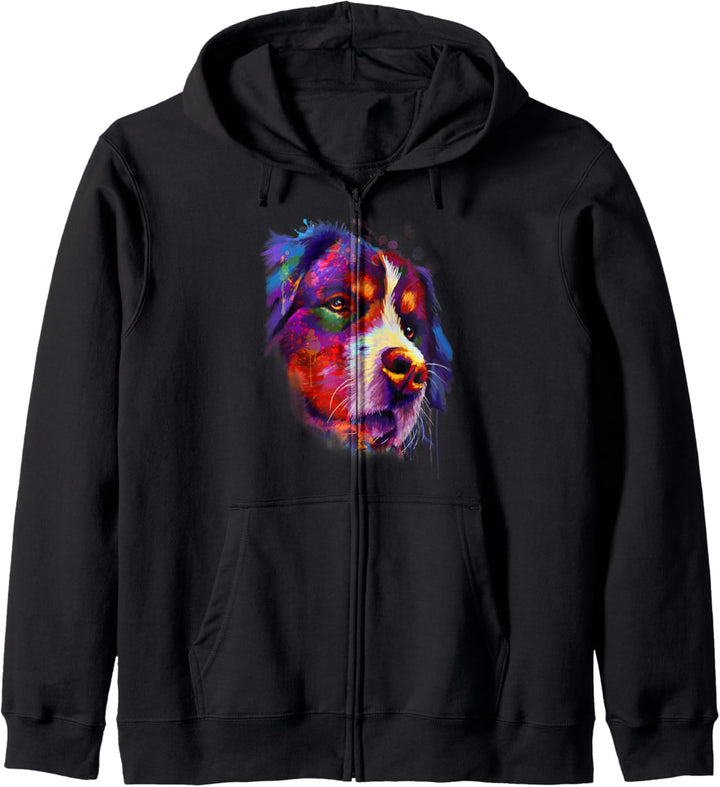 Berner Sennenhund Hunde Frauchen Kapuzenjacke