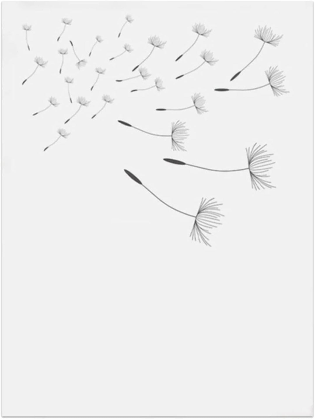Trayosin 3er Poster Set Wohnzimmer - Aesthetic Blume Schwarz Weiss Bilder Deko Schlafzimmer - Pusteb