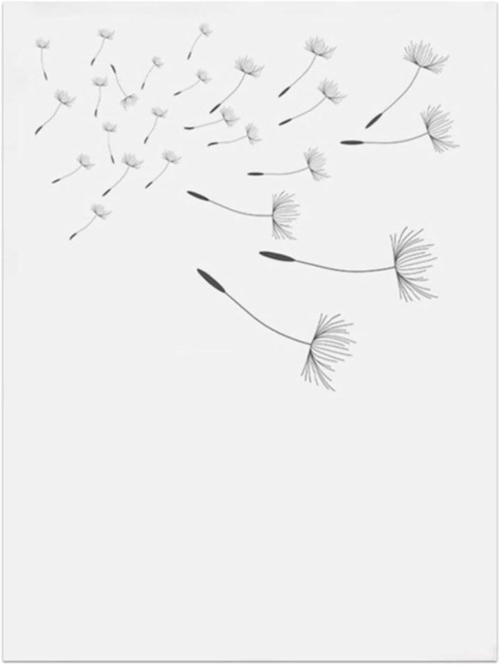 Trayosin 3er Poster Set Wohnzimmer - Aesthetic Blume Schwarz Weiss Bilder Deko Schlafzimmer - Pusteb