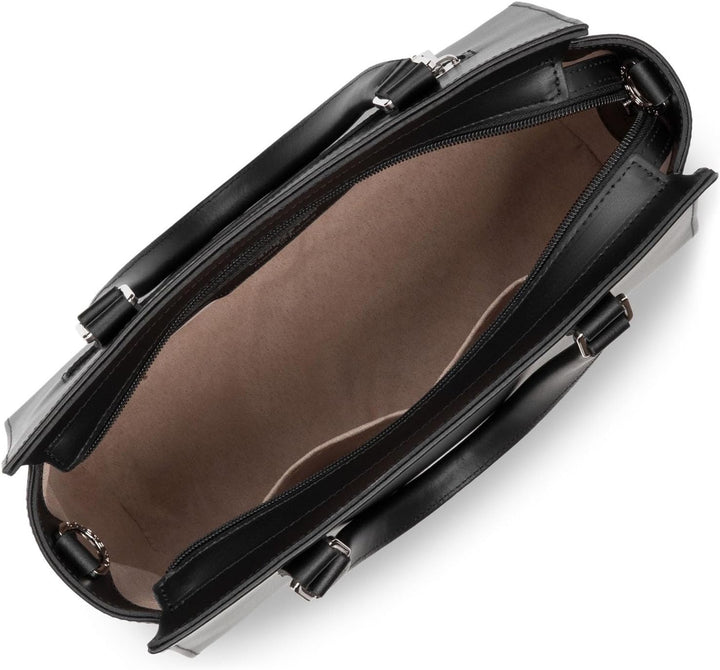 Lancaster Unisex Glatt Tasche, Schwarz