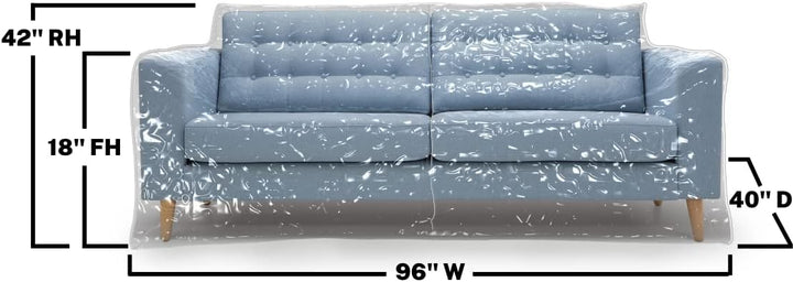 MEMINIM Plastic Couch Cover for Pets Cat Scratching Protector Clawing Deterrent Heavy Duty Water Res