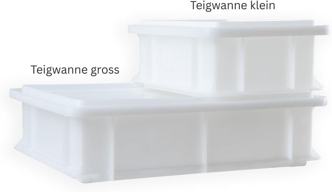 hello sweety Marcels Teigwanne mit Deckel 40×30×10 cm – Gärbox für Brot- und Pizzateig bis 2 kg – st