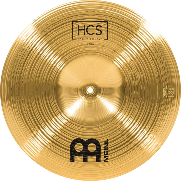 Meinl Cymbals HCS China 16 Zoll (Video) Schlagzeug Becken (40,64cm) Messing, Traditionelles Finish (