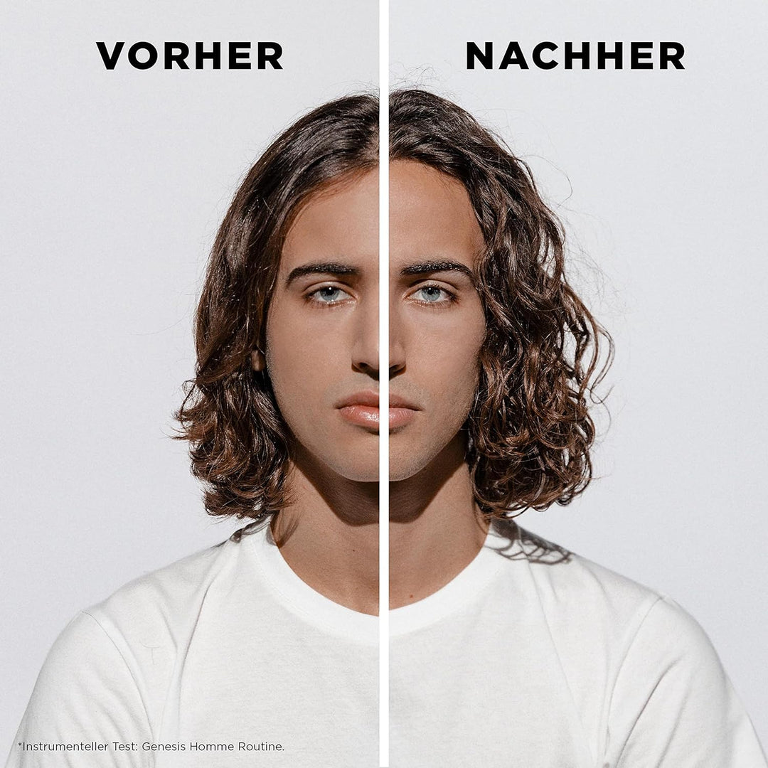 Kérastase, Genesis Homme, Pflegeroutine mit Shampoo, Haarkur, Haarwachs und Stylingspray, Für geschw