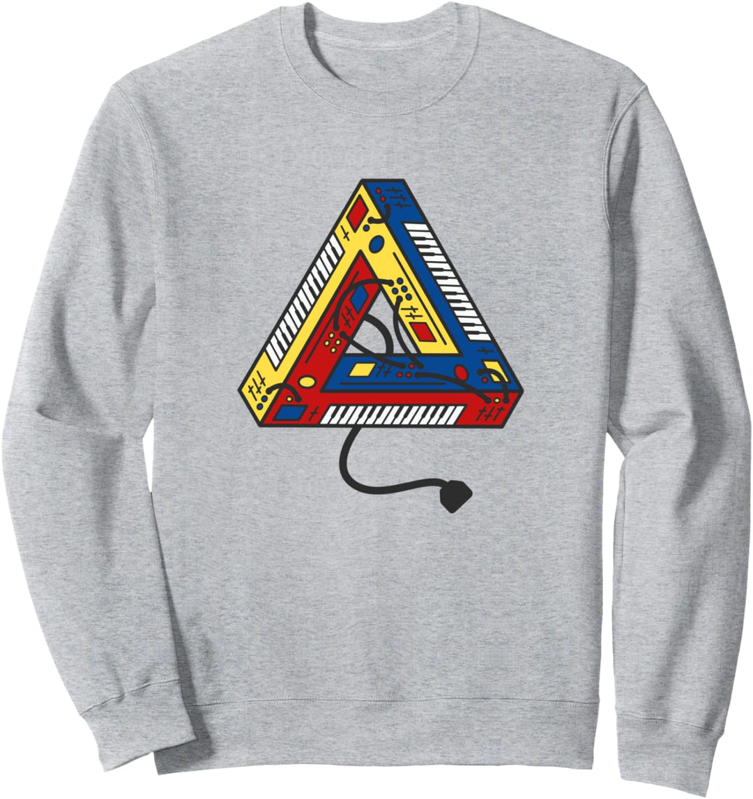 Synthesizer Studio Gear Synth Producer DJ DAW Nerd Sweatshirt