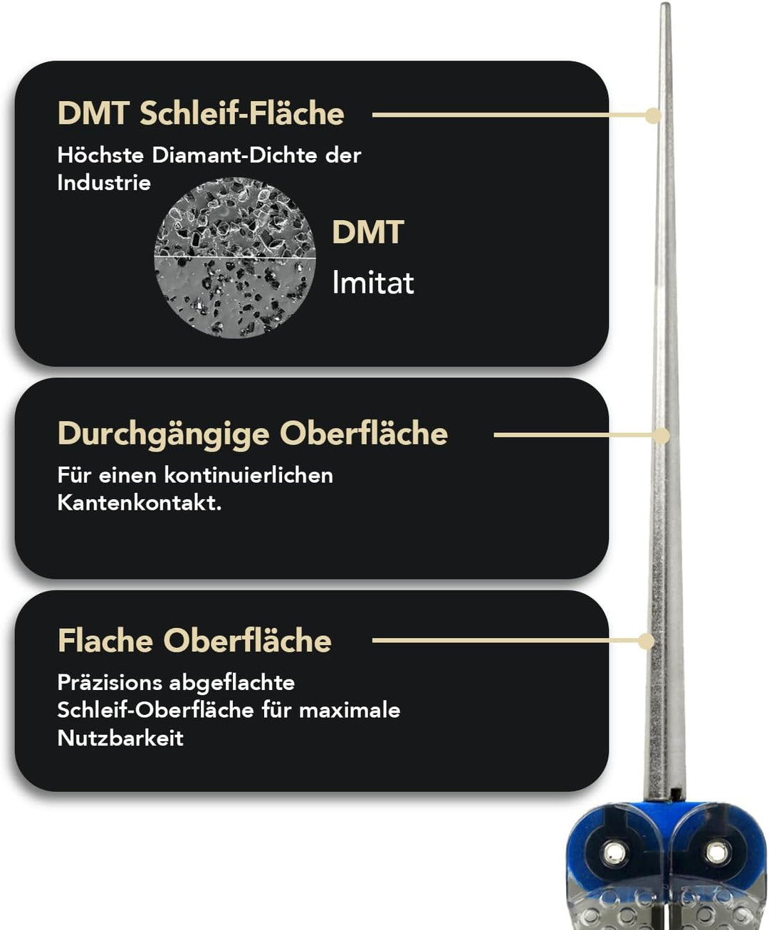 DMT Diafold Messerschärfer für Wellenschliff, grob, 1 Stück, FSKC