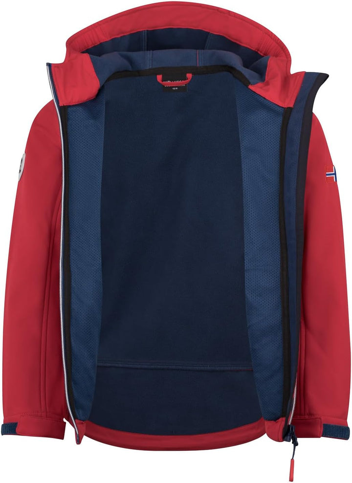 Trollkids Kids Trollfjord Jacket Bright Red 98, Bright Red 98