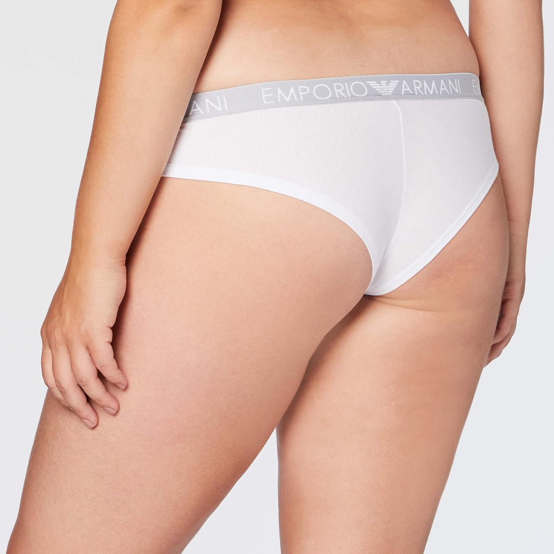 Emporio Armani Damen Women's Basic Bonding Microfiber 2-Pack Brazilian Brief Unterwäsche (1er Pack)