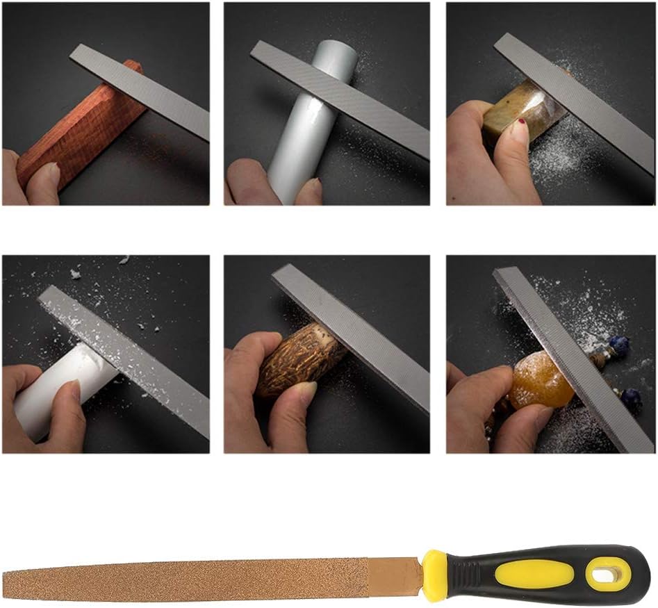 Liukouu 6 '' bis 12 '' Hartlot Diamantfeilen Raspel Flach für Hartmetall Schärfen Schleifen Carving