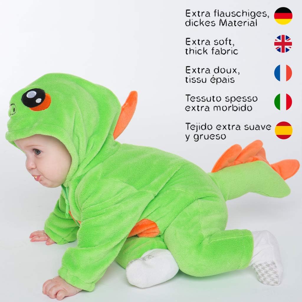 corimori 1850 Byte der Dinosaurier Baby Neugeborenen Onesie Jumpsuit Strampler Anzug Kostüm Verkleid