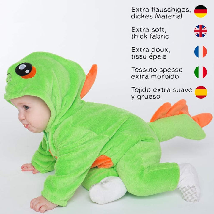 corimori 1850 Byte der Dinosaurier Baby Neugeborenen Onesie Jumpsuit Strampler Anzug Kostüm Verkleid