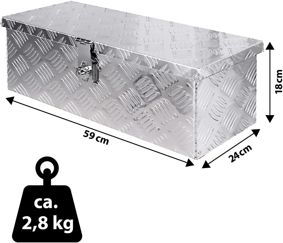 Trucky Truckbox Werkzeugbox Werkzeugkiste Anhängerbox Aluminium Alukiste Deichselbox D025