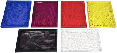 Kartell 01200VF Dune Tablett, Plastik, Rauch, 46 x 32 x 2.5 cm Piccolo Fumè, Piccolo Fumè