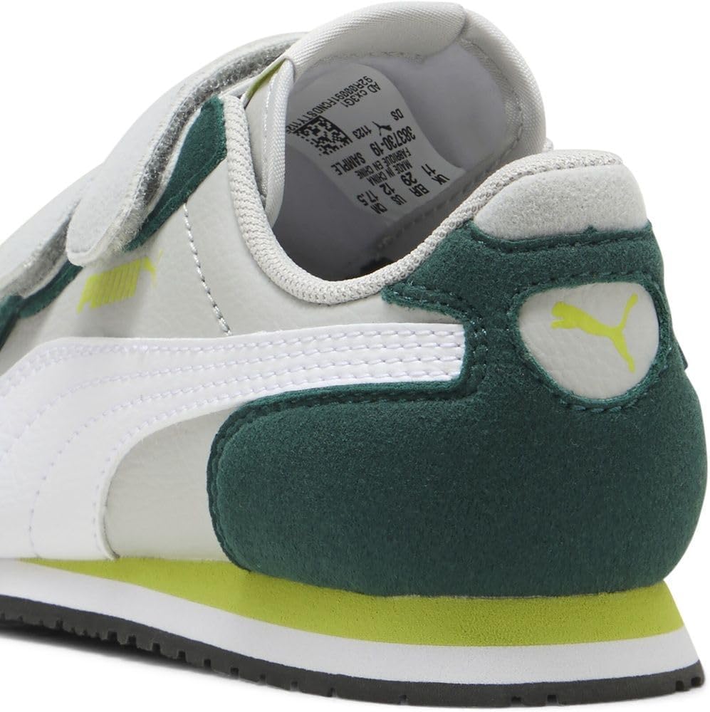 PUMA Unisex Kinder Cabana Racer Sl 20 V Ps Sneaker 30 EU Cool Light Gray Puma White Dark Myrtle Lime