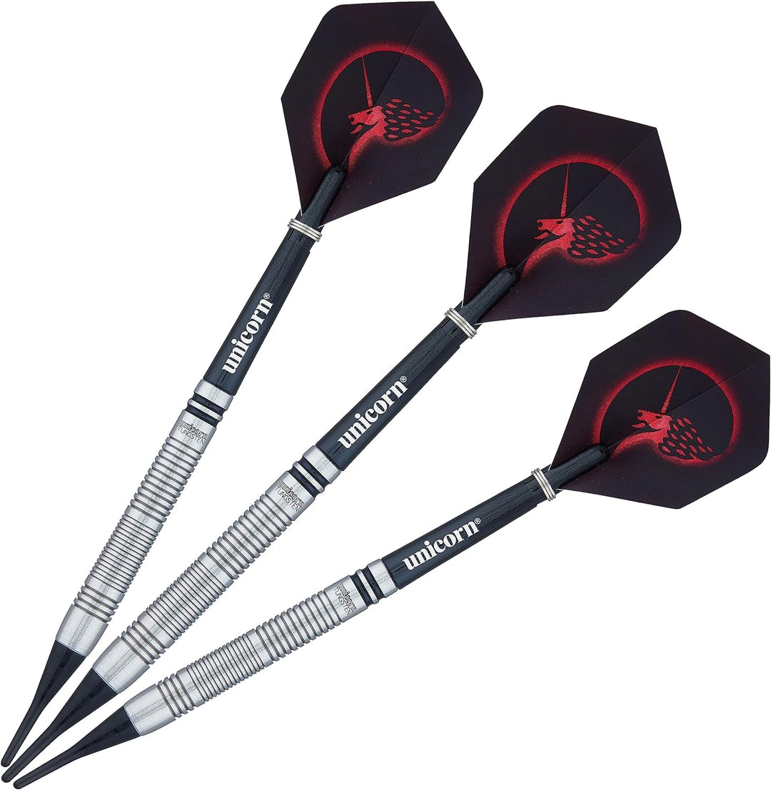 Unicorn Dart-Set mit weicher Spitze, Wolfram-Barrels | 17 g, 18 g, 19 g oder 20 g Stil 2 20 g, Stil